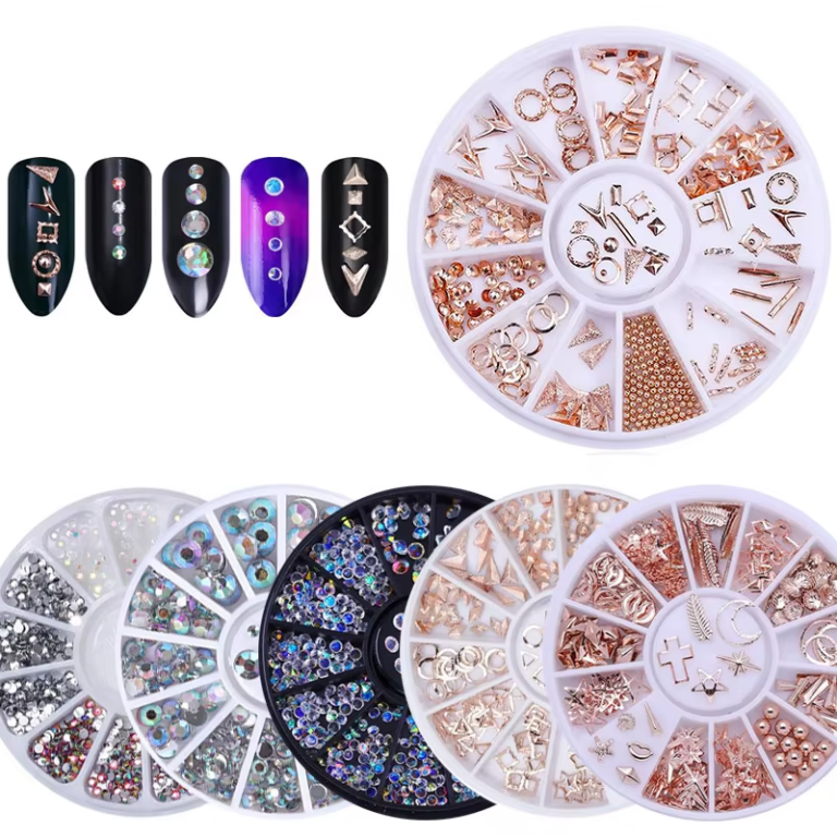 Assorted Nail Art Decorations Set