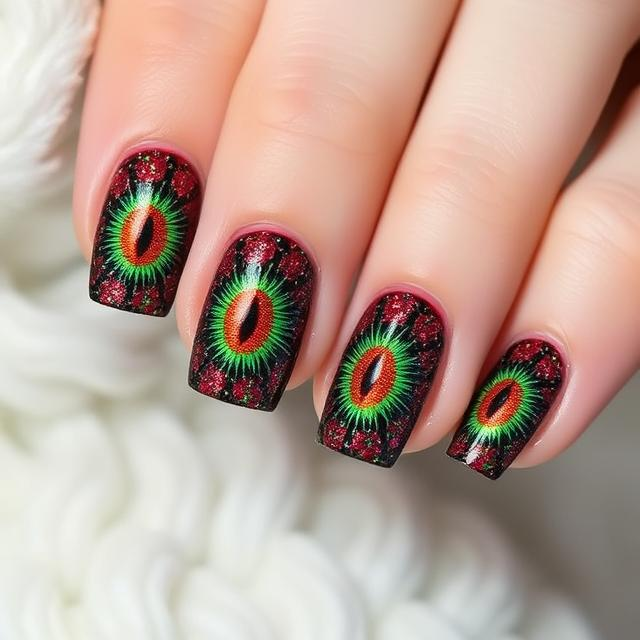 Glitter cat eye effect on nails with Clou Beaute Gel Polish
